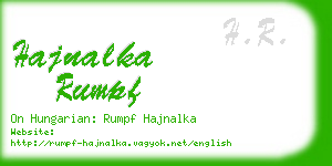 hajnalka rumpf business card